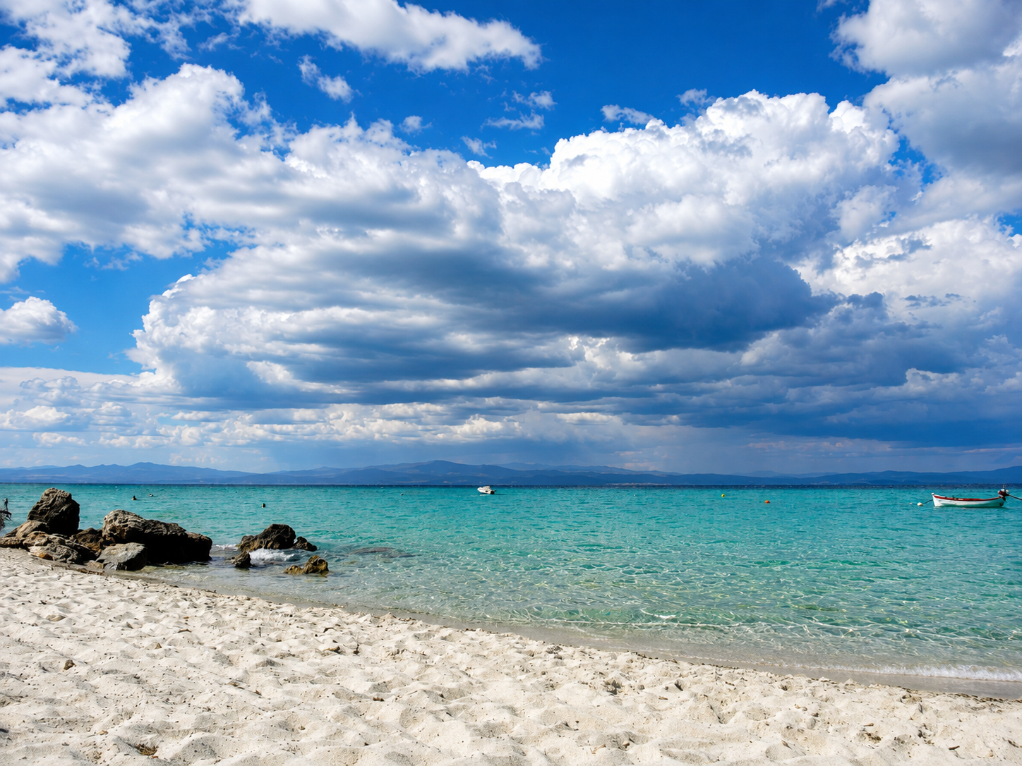The Thermaic Gulf with Mount Olympus on the horizon.