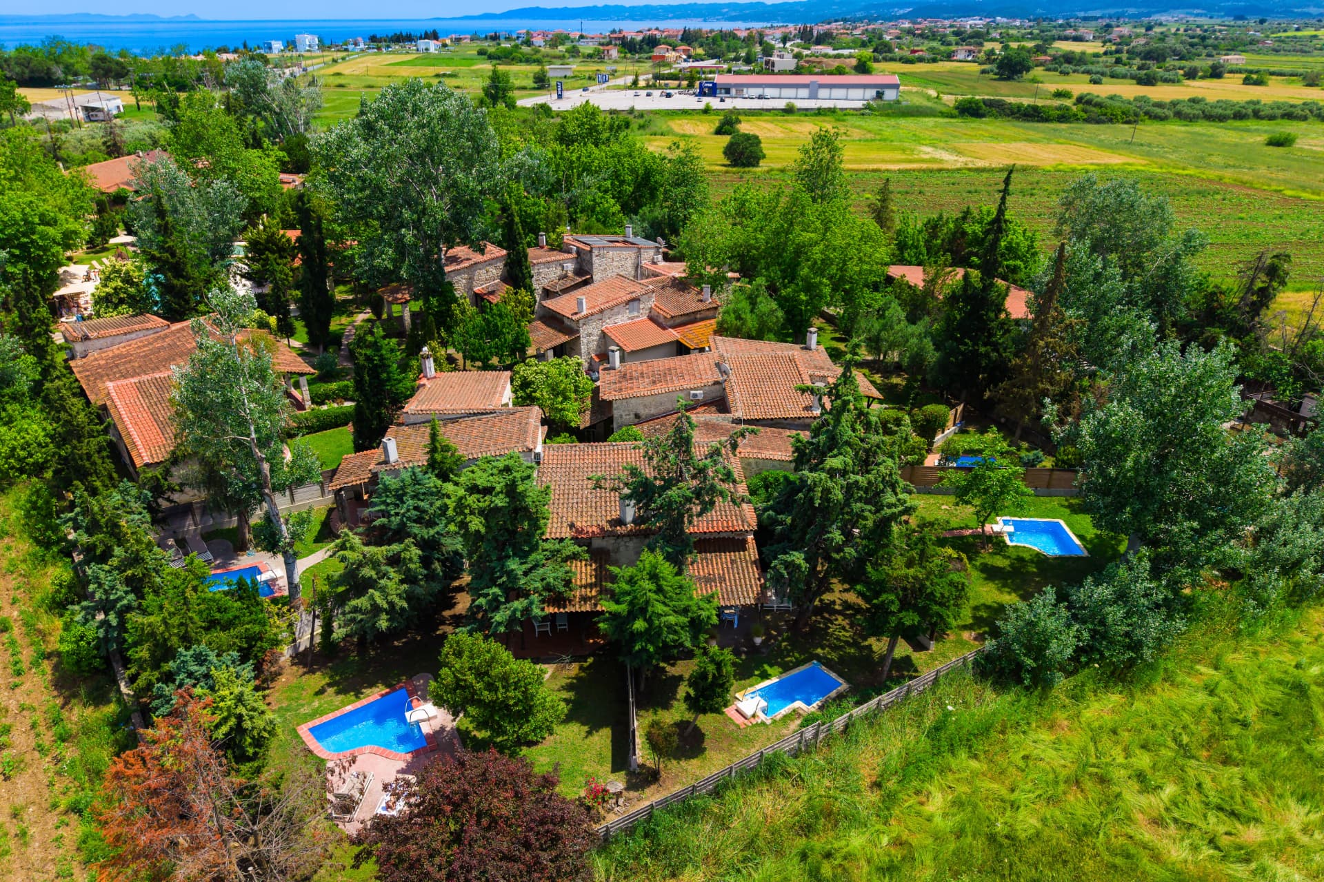 Αεροφωτογραφία του Petrino Suites Hotel